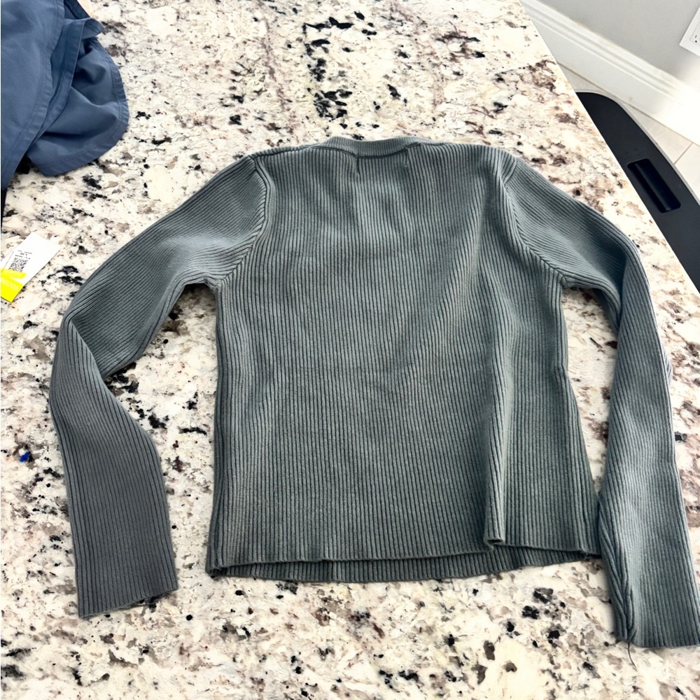 Cider Gray Ribbed Knit Top - Picture 2 of 2